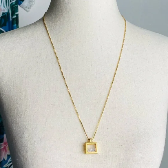 Brighton Swarovski Crystal Meridian Zenith Shaker Necklace Gold Tone - Picture 2 of 7